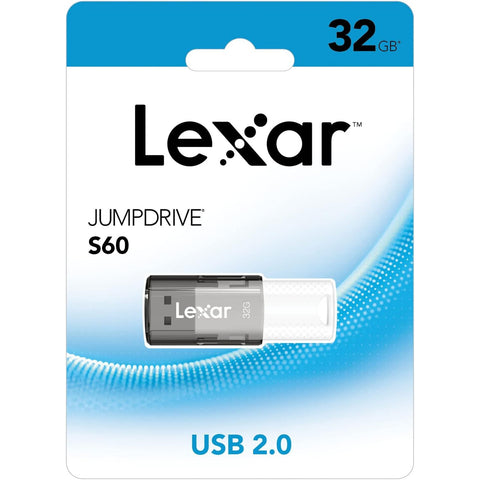 Wholesale-Lexar JumpDrive 32GB S60 USB 2.0 Type-A Flash Drive-Lex-USB32-Electro Vision Inc