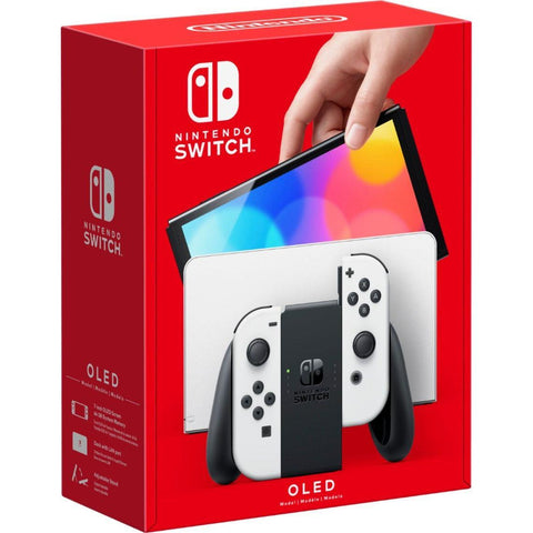Wholesale-Nintendo Switch OLED Model w/ White Joy-Con - Black/White-Game console-NinSwi-OLED-bw-Electro Vision Inc