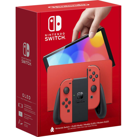 Wholesale-Nintendo - Switch OLED Model w/ White Joy-Con - RED-Game console-NinSwi-OLED-RED-Electro Vision Inc