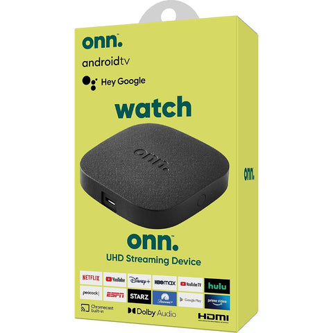 Wholesale-Onn. 2323A Google TV 4K Streaming Box, 4K UHD resolution-TV Tuner Cards & Adapters-Onn-2323A-Electro Vision Inc