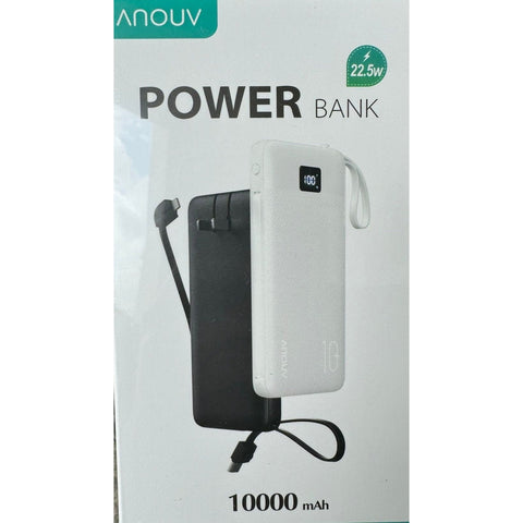 Wholesale-Power Bank PB-107 - 10,000mAh - built in USA wall plug and built in cables-Power Bank-BT-PB-107-Electro Vision Inc