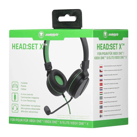 Wholesale-Snakebyte SB913099 Xbox Headset Gamers - Folding 3.5mm-Headphone-Sna-SB913099-Electro Vision Inc