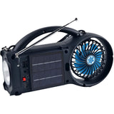 Wholesale-SuperSonic SC1073ERF Solar Powered FM Radio with Bluetooth Speaker-Fans-Sup-SC1073ERF-Electro Vision Inc