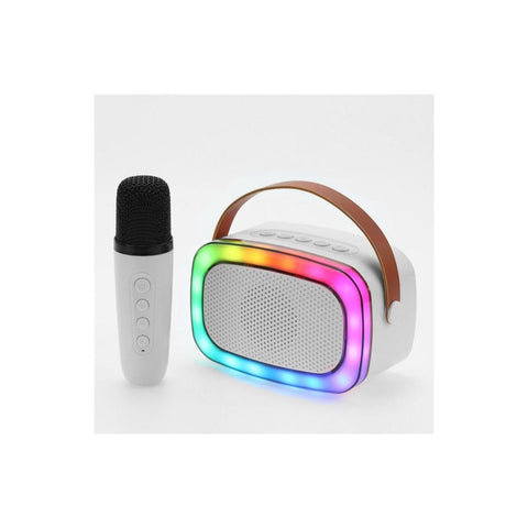 Wholesale-Supersonic IQ908KWHT Mini Karaoke Bluetooth Speaker with Wireless Microphone White-Speaker-Sup-IQ908KWHT-Electro Vision Inc