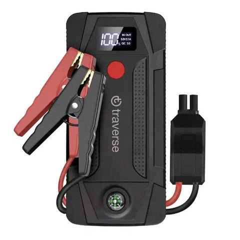 Wholesale-Traverse 1000A-JS - Smart 12V Car Jump Starter and Backup Power Bank with LCD Display - 1000 amps-Jump Starter-Tra-1000A-JS-Electro Vision Inc