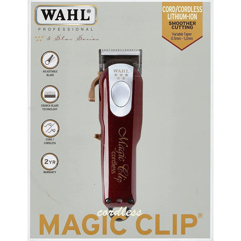 Wholesale-Wahl 8148-308 Professional 5 Star Magic Clip Cord Cordless Hair Clipper-Beauty and Grooming-wah-8148-308-Electro Vision Inc