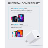 Wholesale-WeMiss CHA3 USB-C Mini Wall Charger White 20W-Charger-Wem-CHA3-Electro Vision Inc
