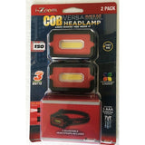 Wholesale-i-Zoom Versa Beam COB Headlamp 2 pack 150 Lumens-Headlamp-IZ-FLCH215012-Electro Vision Inc
