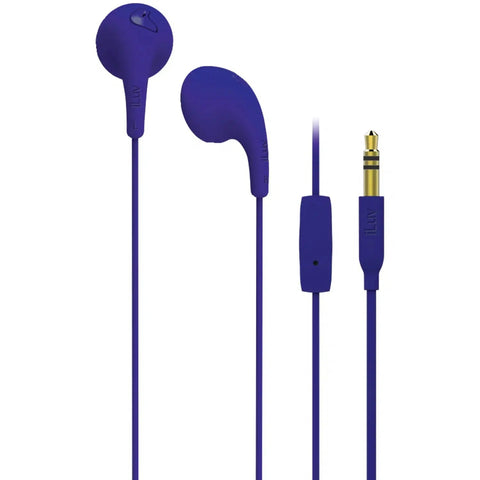 Wholesale-iLuv BBGUM3IN Earphone W Mic Purple-earphones-iLu-BBGUM3IN-Purple-Electro Vision Inc