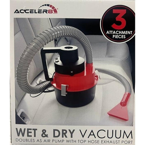 Wholesale-Acceler8 E916 Auto Wet & Dry Shop Vacuum-Vaccuum-Acc-E916-Electro Vision Inc
