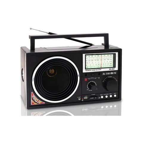 Wholesale-Audiobox RX-5BT - Solar Radio 3 Band Radio with Bluetooth-AUD-RX5BT-Electro Vision Inc