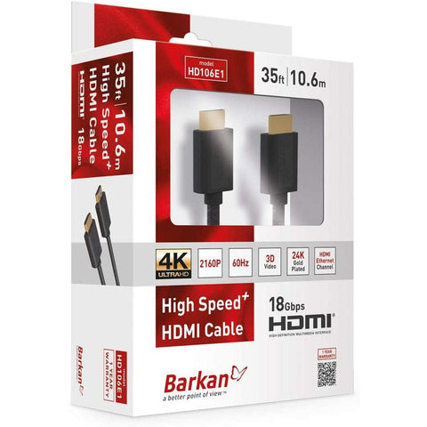Wholesale-Barkan HDMI 35 FT HD106E1-HDMI-Bar-HD106E1-Electro Vision Inc