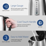 Wholesale-Comfee 1.7 L SS Cordless Kettle-Electric Kettles-Com-CEKS001-Electro Vision Inc