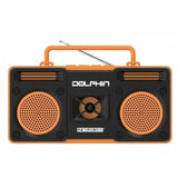 Wholesale-Dolphin RTX20 Retrobox Portable Bluetooth Radio Orange-Radios-Dol-RTX20-Orange-Electro Vision Inc