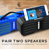 Wholesale-Dolphin SPB8X Portable Splashproof Bluetooth Speaker - Blue-Speakers-Dol-SPB8X-Blue-Electro Vision Inc