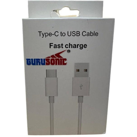 Wholesale-Gurusonic Type C to USB Cable - Fast Charging-USB Cable-Cable-GuruTypeC-Electro Vision Inc