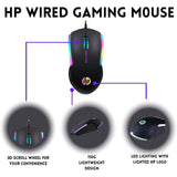 Wholesale-HP M160 Wired Gaming Mouse with Lights-Computer Parts-HP-M160-Electro Vision Inc