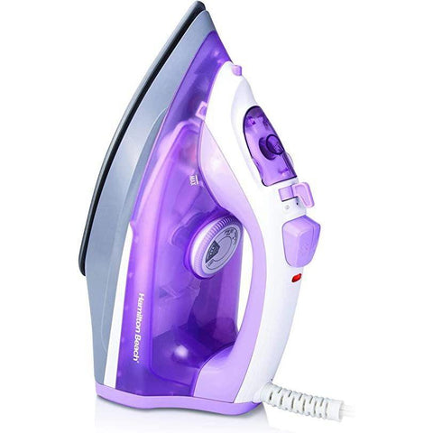 Wholesale-Hamilton Beach 14100 Nonstick Soleplate Steam Iron-Irons & Ironing Systems-HB-14100-Electro Vision Inc