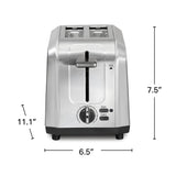 Wholesale-Hamilton Beach 2 Slice Toaster with Extra-Wide Slots - Stainless Steel-Toaster-HB-22714-Electro Vision Inc