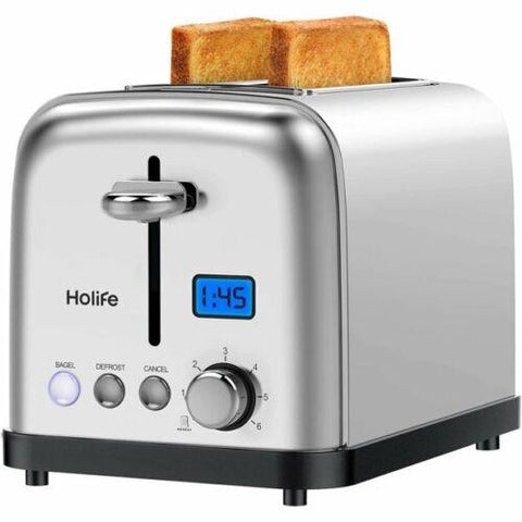 Wholesale-Holife HLCP112ASUS 2 Slice Toaster - Stainless Steel-Toasters-Hol-HLCP112ASUS-Electro Vision Inc