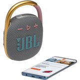 Wholesale-JBL Clip 4 - Portable Mini Bluetooth Speaker - IP67 Waterproof and dustproof, 10 Hours of Playtime - Gray-Speakers-JBL-Clip4-Gray-Electro Vision Inc