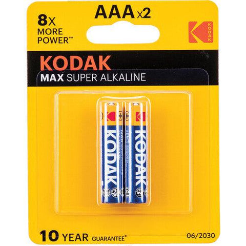 Wholesale-KODAK 30070387 MAX ALKALINE AAA 2- PACK BLISTER-battery-Kod-CAT-30070387-Electro Vision Inc