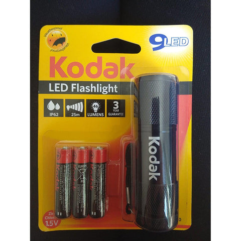 Wholesale-KODAK 30412453 9 LED FLASHLIGHT BLUE-Flashlight-Kod-CAT-30412453-Electro Vision Inc