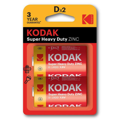 Wholesale-KODAK HEAVY-DUTY D 2-PACK BLISTER-battery-Kod-CAT-30069367-Electro Vision Inc