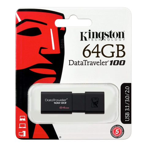 Wholesale-Kingston 64gb USB Flash Drive Memory Stick-Memory-Kin-USB64-Electro Vision Inc