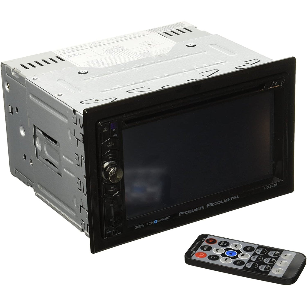 Power Acoustik PD624B Car Stereo LCD Touchscreen DVD Receiver with B