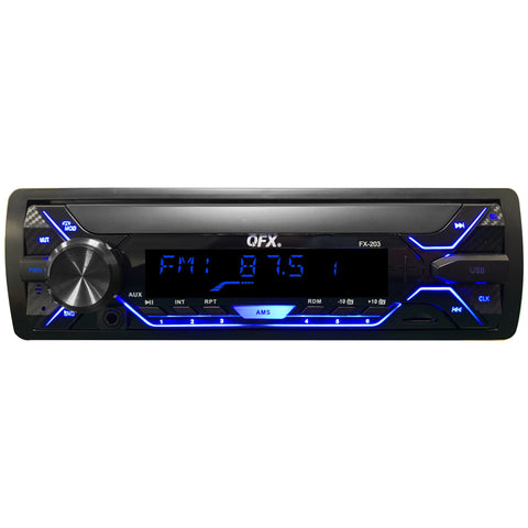 Wholesale-QFX FX166 Detachable Panel Car Stereo, BT-Car Stereo-QFX-FX166-Electro Vision Inc