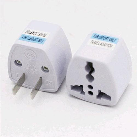 Wholesale-UNIVERSAL TRAVEL ADAPTER
WORLDWIDE TO US 2-PIN PLUG, 1 PC - bulk packing-Adapters-Travel Adapter-Electro Vision Inc