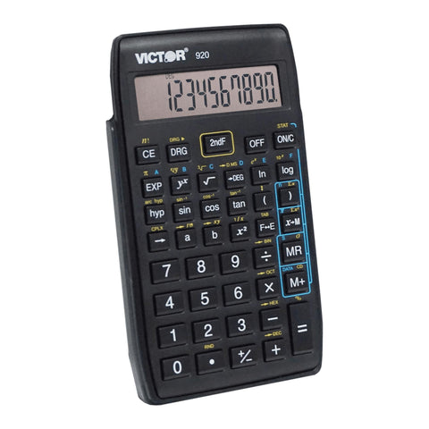 Wholesale-Victor 920 10 Digit Compact Scientific Calculator with Hinged Case-Calculators-Vic-920-Electro Vision Inc