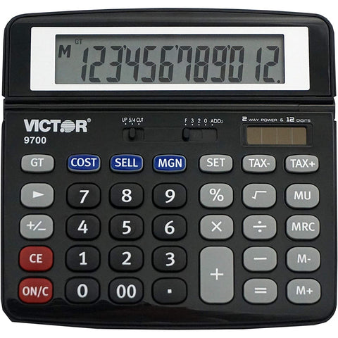 Wholesale-Victor 9700 12 Digit Desktop Business Calculator-Calculators-Vic-9700-Electro Vision Inc
