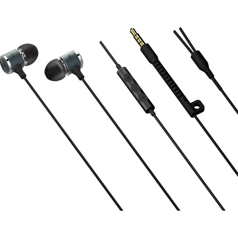 Wholesale-iLuv METALFSSI Metal Earphones with Mic-Earbuds | Headphone-ILU-METALFSSI-Electro Vision Inc
