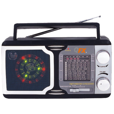 Wholesale-QFX R14 Portable Radio-Boombox Radio Alarm-QFX-R14-Electro Vision Inc